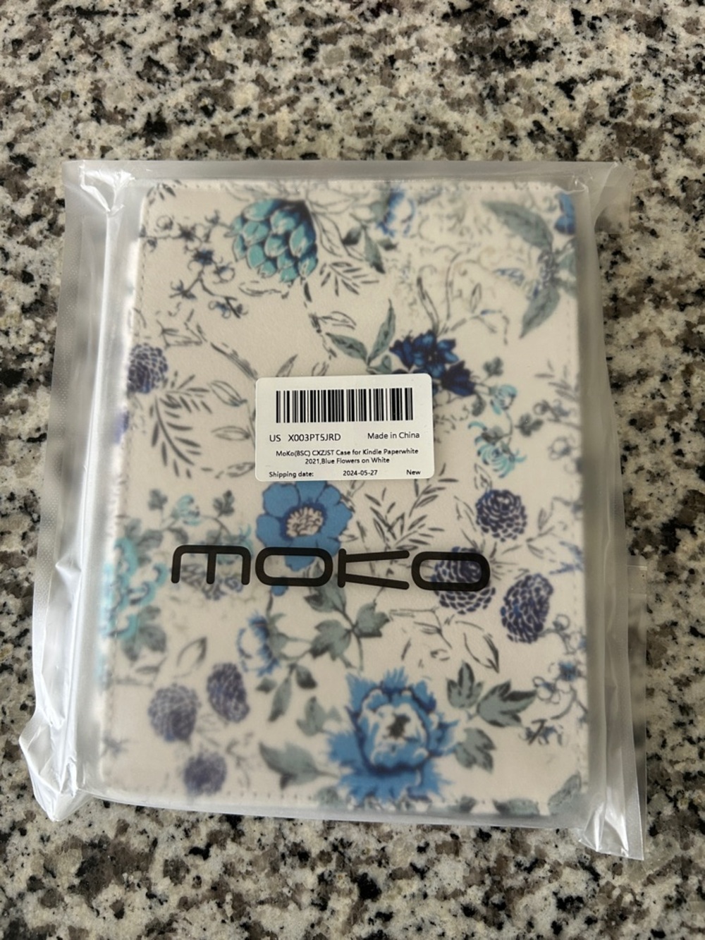 MOFEO Blue Floral Tablet Folio Case – Protective Cover for Tablets